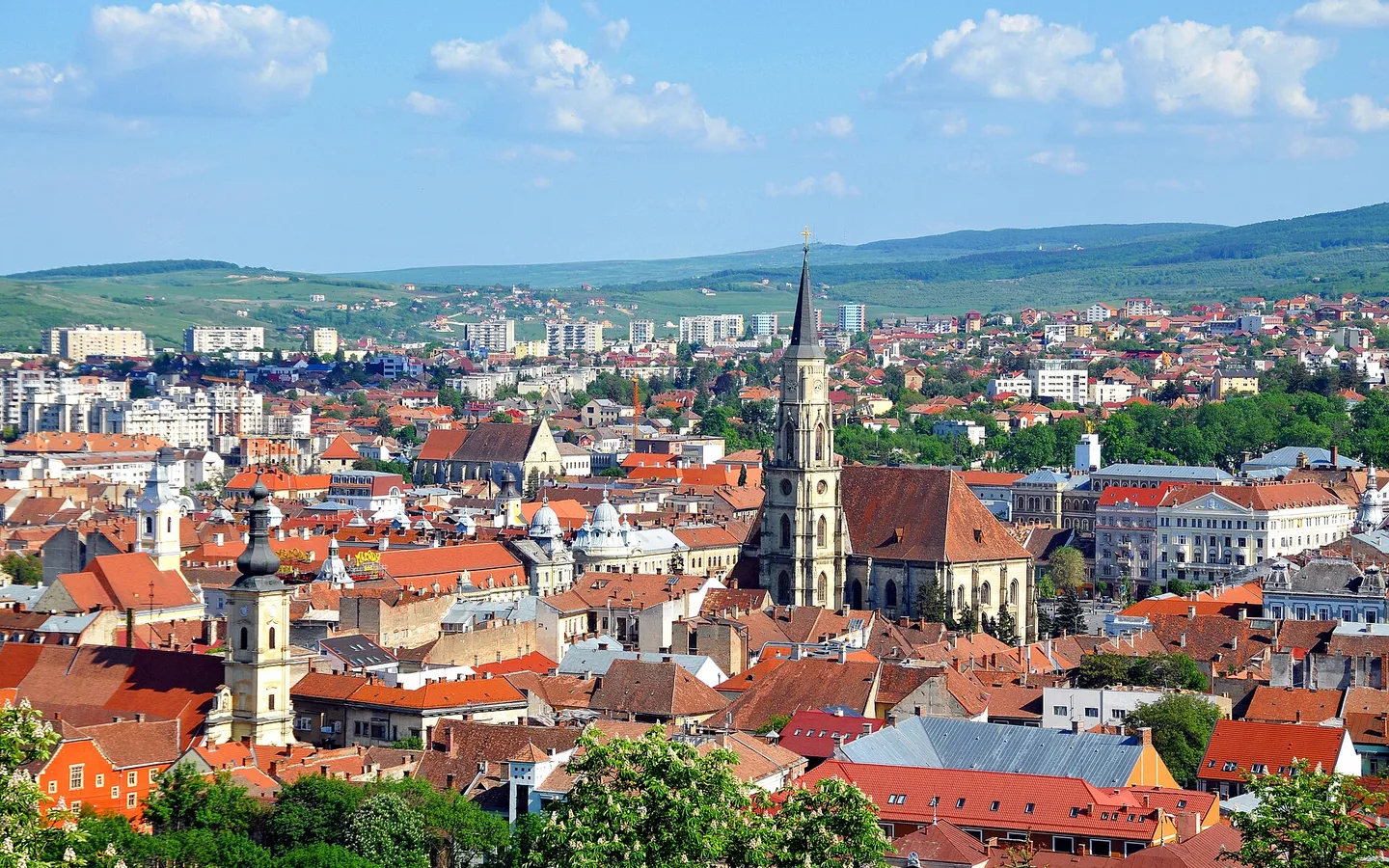 Panoramă asupra orașului Cluj-Napoca
